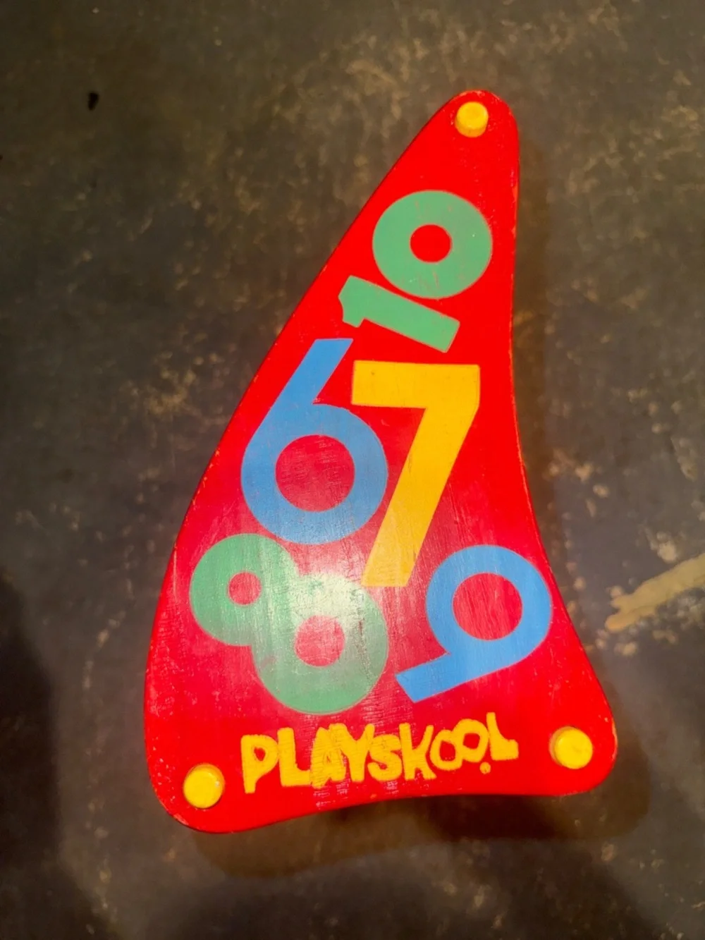 Vintage PLAYSKOOL Abacus Wooden Bead Counting Toy